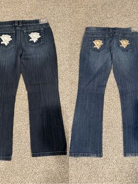 Embroidered Pittsburgh Penguins  Bootcut Jeans Touch by Alyssa Milano Bundle
